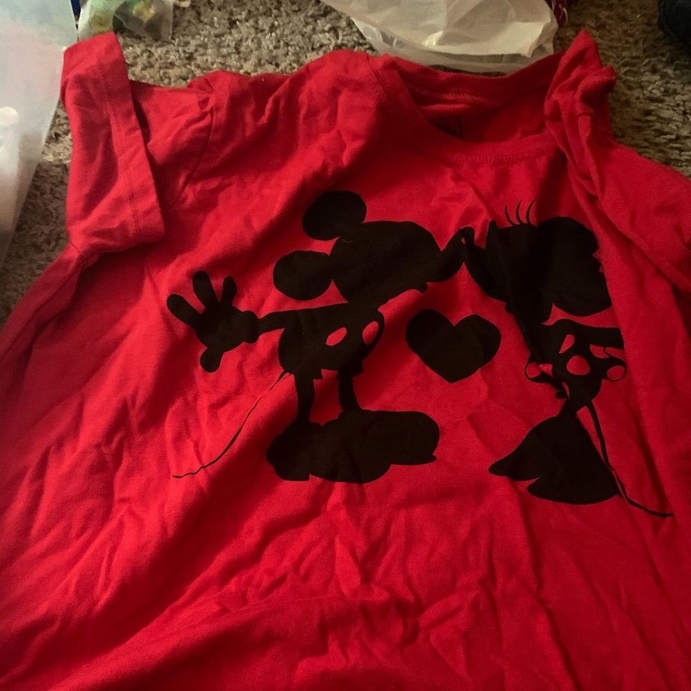 Mickey and Minnie Mouse crop top shirt